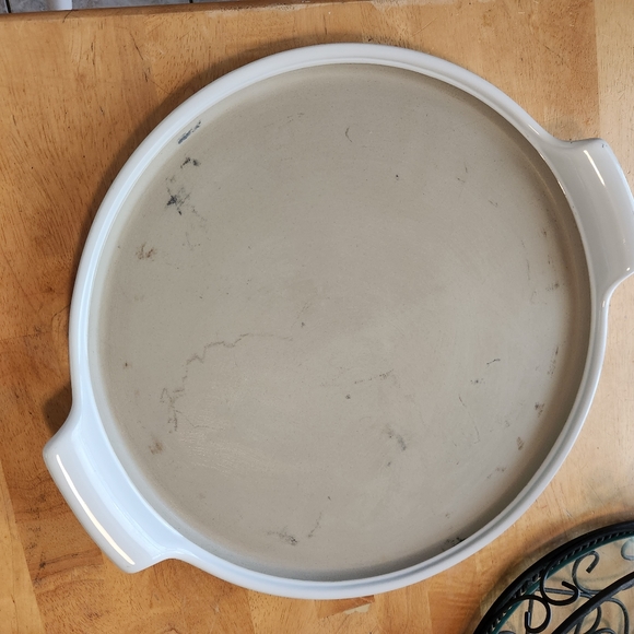 Pampered Chef Kitchen Large Stoneware Pizza Pan Pampered Chef